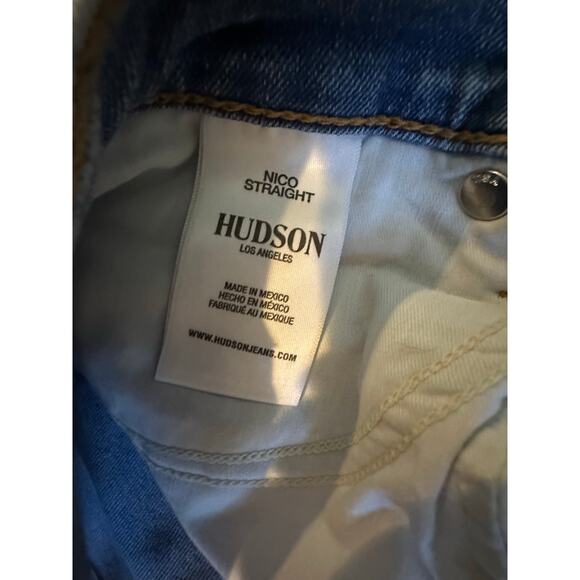 EUC Hudson Nico Straight Distressed Jeans Size 29 StreetStyleDenim ModelOffDuty - Picture 10 of 11